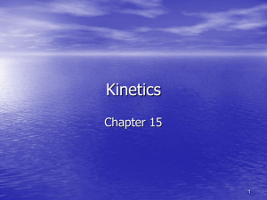 Chapter 15: Kinetics