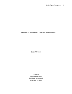 Core Assessment III - MrsDarwinLibrarianPortfolio