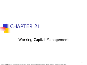 Working Capital, PowerPoint Show