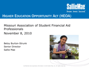 Higher Education Opportunity Act