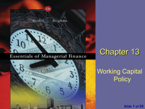 Essentials of Managerial Finance