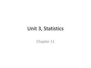 Unit 3, Statistics