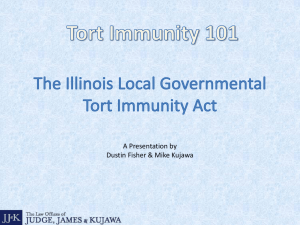 The Illinois Local Governmental Tort Immunity Act