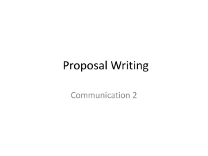 Proposal Writing