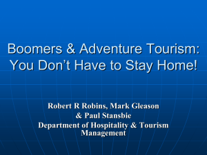 Boomers & Tourism: You Don't Have to Stay Home