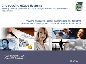 Introducing eCube Systems