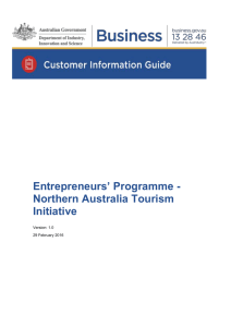 Customer Information Guide - Entrepreneurs