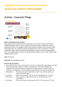 EPiCC Activity - Favourite Things