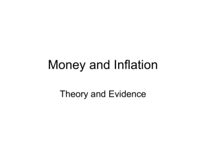 Money and Inflation