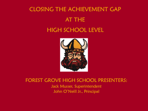 Closing the Achievement Gap-Musser