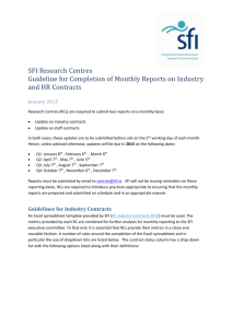 Research Centres (RCs) are required to submit two reports on a