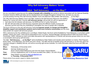 Why-Self-Advocacy-Matters-Forum-QA-Flyer