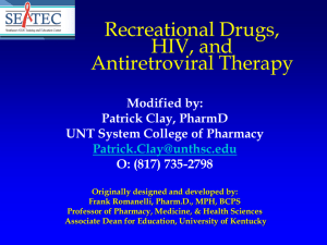 Recreational Drugs & HIV