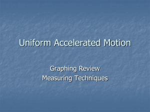 Uniform Accelerated Motion