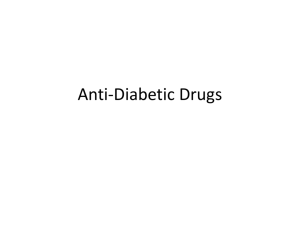 Anti-Diabetic Drugs