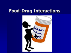 Food-Drug Interactions