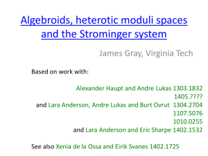 Algebroids, heterotic moduli spaces and the Strominger system