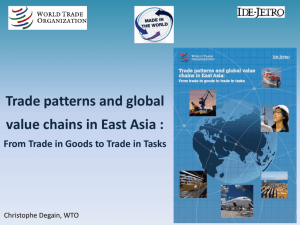 Trade patterns and global value chains in East Asia