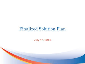 Finalized Solution Plan