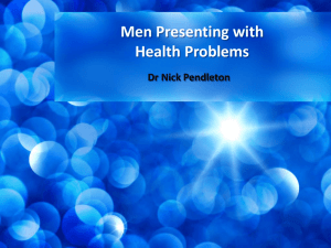 Men Presenting with Health Problems