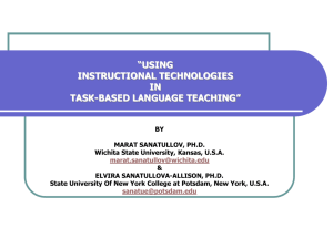 using instructional technologies in task