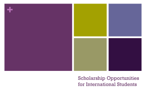 Scholarship Opportunities for International Students