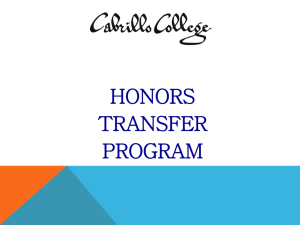 Honors Transfer Program
