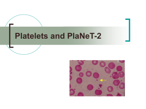 Platelets and Planet Presentation