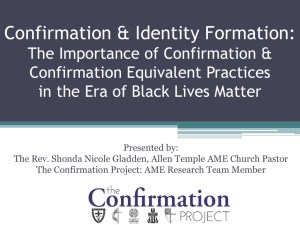 Confirmation & Identity Formation