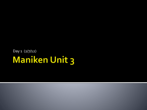 Maniken Unit 3