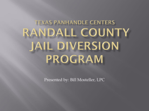 Texas Panhandle Centers- Jail Diversion Presentation