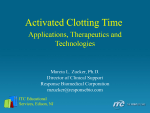 ACT's - Applications, Therapeutics, Technologies