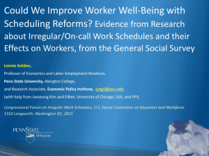 Could We Improve Worker Well-Being with Scheduling Reforms?
