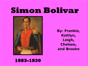 Simon Bolivar - AP World History