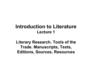 OLD Introduction to Literature 01 Tools