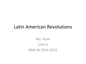 Latin America Revolutions