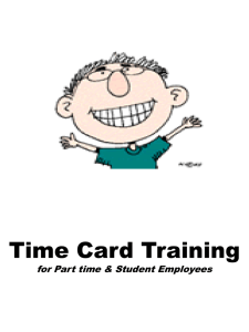 Time Card Training