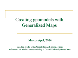 Geomodellierung mit Generalized Maps II