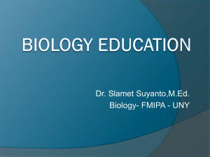 biology and biology education