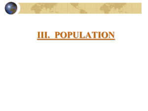 HUMAN POPULATION DYNAMICS
