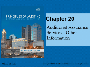 Other Attestation and Accounting Services