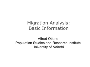 Topic 5 - Migration and Urbanization