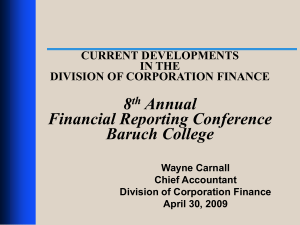 AICPA SEC Developments Conference December 6, 2001