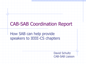 SAB Web Requirements - IEEE Computer Society
