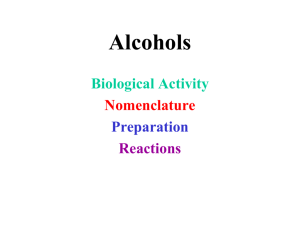 Alcohols - coercingmolecules
