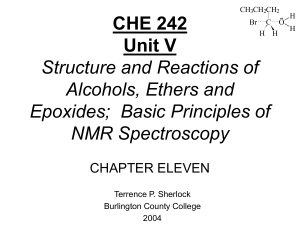 Reactions of Alcohols