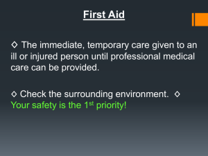 First Aid Power Point