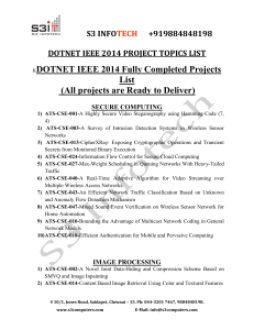 Net IEEE 2014 TITLES - Final Year IEEE Projects in chennai