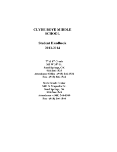 CBMS Student Handbook 2013-2014