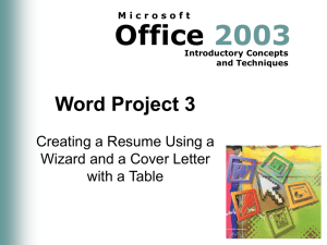 Word Project 3 - Computer and Information Science